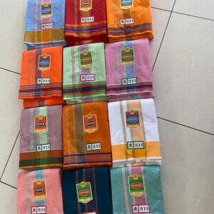 HONDA DHOTIE DUPATTA COLOUR SET SIZE=(4.5+2.25)METER